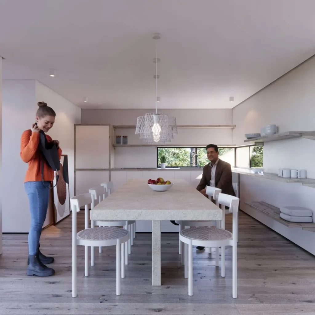 architekturvisualisierung 2023 minimalistisches haus küche-min